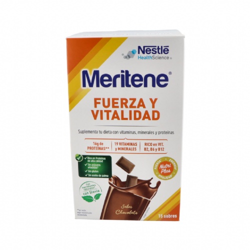 Meritene fuerza y vitalidad batido  15 sobres 30 g sabor chocolate