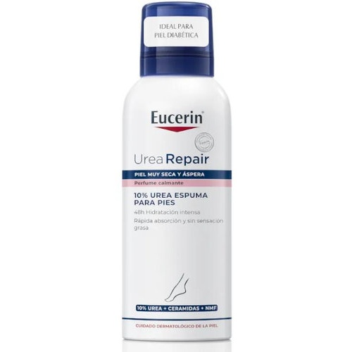 Eucerin urearepair plus 10% urea espuma para pies  1 envase 150 ml