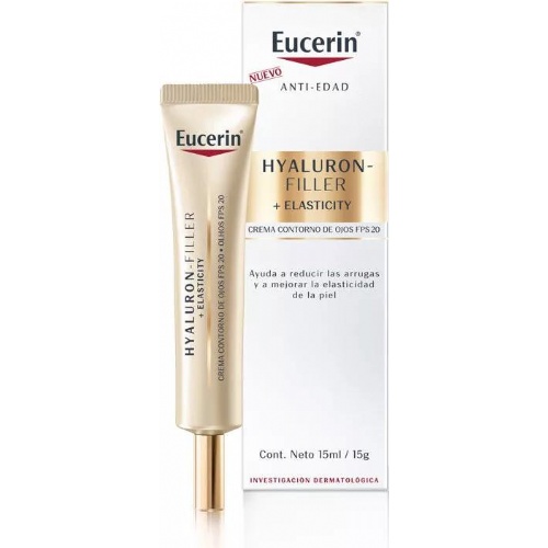 Eucerin hyaluron filler+elasticity fps 20 contorno de ojos  1 envase 15 ml