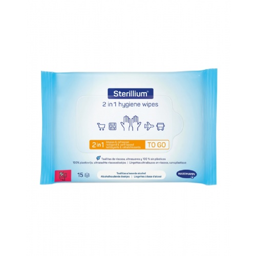 Sterillium 2 in 1 hygiene wipes  15 toallitas