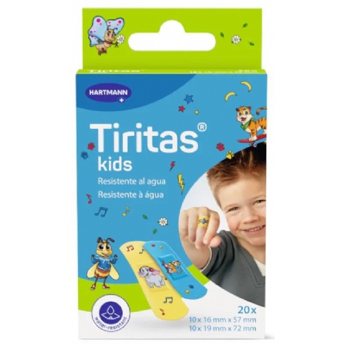 Tiritas kids aposito adhesivo 20 unidades 2 tamaños - aposito adhesivo