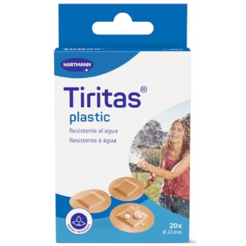 Tiritas plastic aposito adhesivo 20 unidades redondas 22 mm - aposito adhesivo