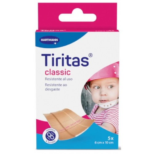 Tiritas classic aposito adhesivo 10 unidades 10 cm x 6 cm  10 u precortadas - aposito adhesivo
