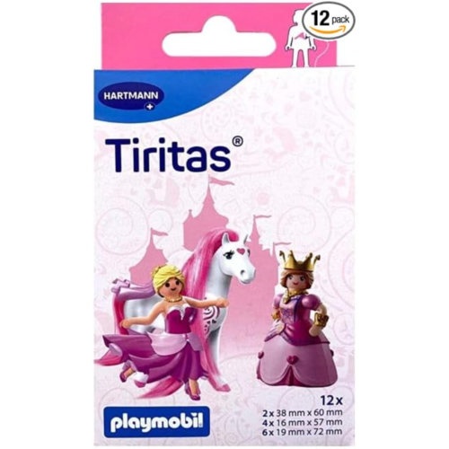 Tiritas playmobil aposito adhesivo girls 12 unidades 2 (40 mm x 60 mm) + 4 (16 mm x 57 mm) + 6 (19 m