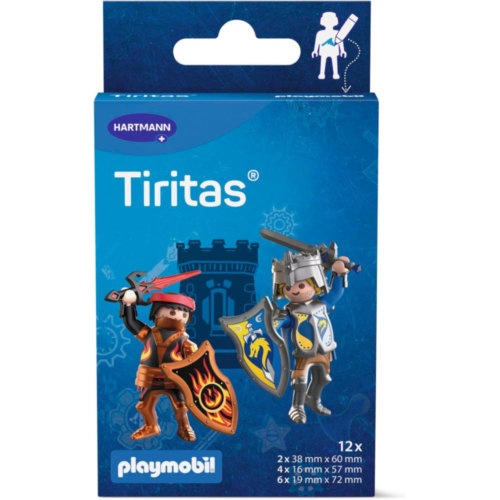 Tiritas playmobil aposito adhesivo boys 12 unidades 2 (40 mm x 60 mm) + 4 (16 mm x 57 mm) + 6 (19 mm