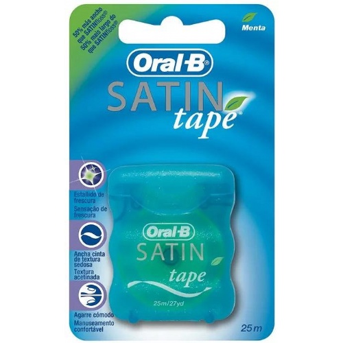 Oral-b satin tape cinta dental mentolada 25m
