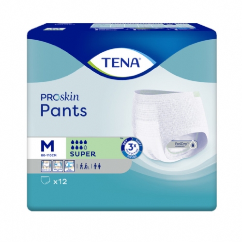 Tena pants super absor mediano 12u