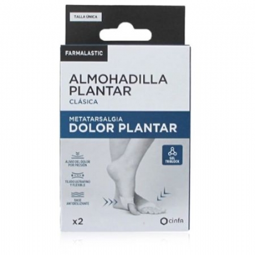 Almohadilla plantar farmalastic clasica 2 unidades talla unica