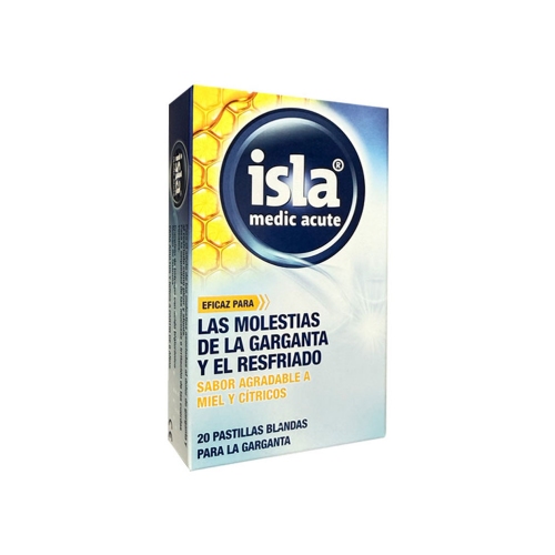 Isla medic acute  20 pastillas blandas sabor miel y citricos
