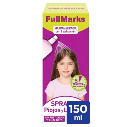 Fullmarks spray antipiojos 1 envase 150 ml - antipiojos