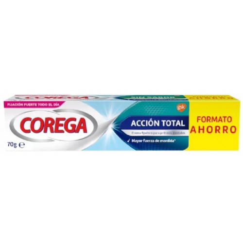 Corega accion total crema fijadora adhesivo protesis dental 1 envase 70 g - adhesivo protesis dental