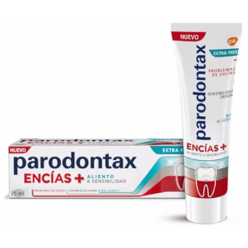 Parodontax encias + aliento & sensibilidad extra fresh  1 tubo 75 ml