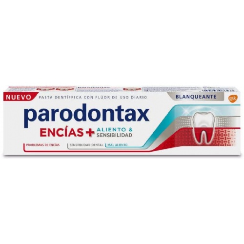 Parodontax encias + aliento & sensibilidad blanqueante  1 tubo 75 ml