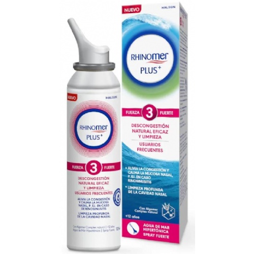 Rhinomer plus usuarios frecuentes fuerza 3 fuerte  1 spray 125 ml