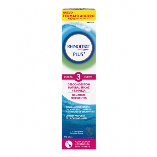 Rhinomer plus usuarios frecuentes fuerza 3 fuerte  1 spray 125 ml