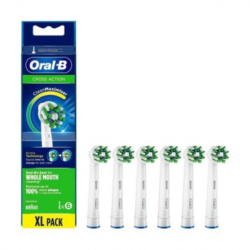 Oral b recambio cepillo electrico cross action pack 6 ud