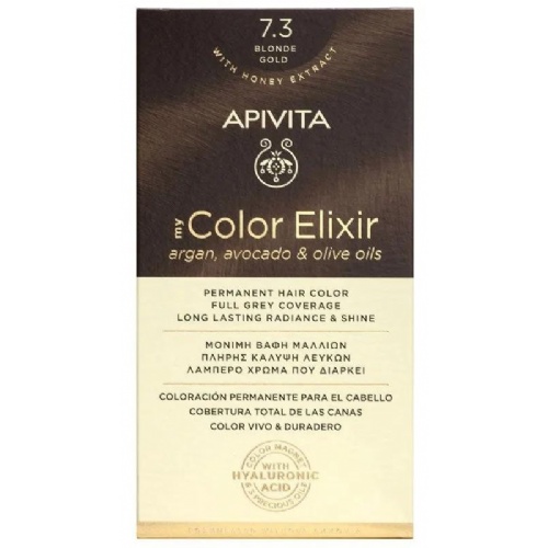 Apivita tinte color elixir 7.3 blond gold