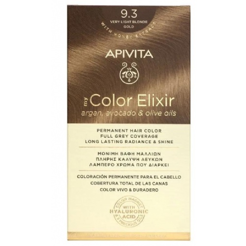 Apivita tinte color elixir very light blonde gold 9.3