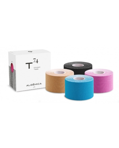 Algemica t74 kinesio tape negro 5cmx5m