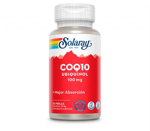 Solaray coq10 ubiquinol 100 mg 30 perlas