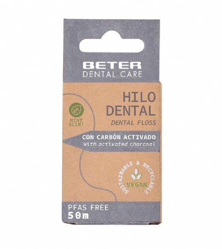 Beter hilo dental con carbon activado 50m