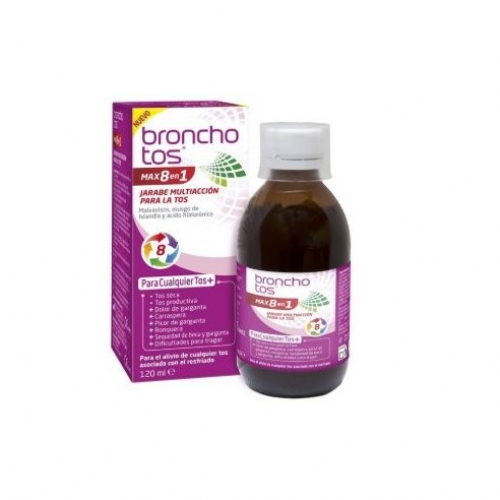 Bronchotos max 8 en 1  1 frasco 120 ml