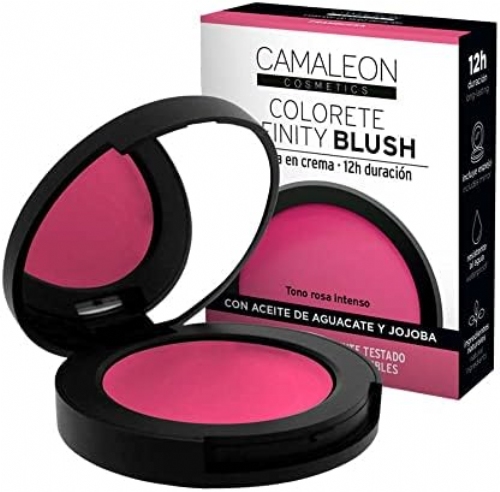Camaleon cosmetics infinity blush colorete en crema  1 envase 4 g color frambuesa