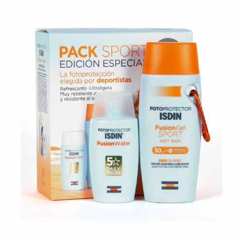 Isdin pack sport fusion gel spf50+ 100ml + fusion water magic spf50 50 ml