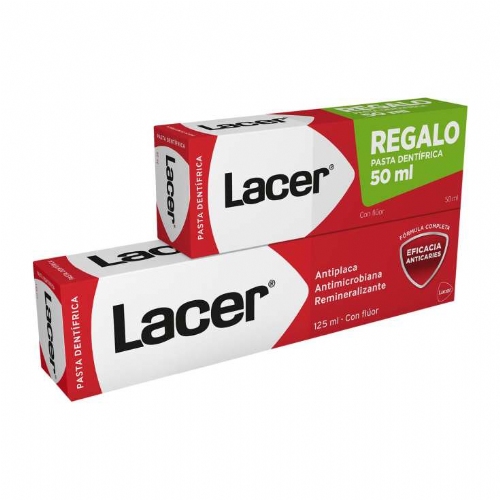 Lacer pasta dentifrica 125ml + regal pasta 50ml