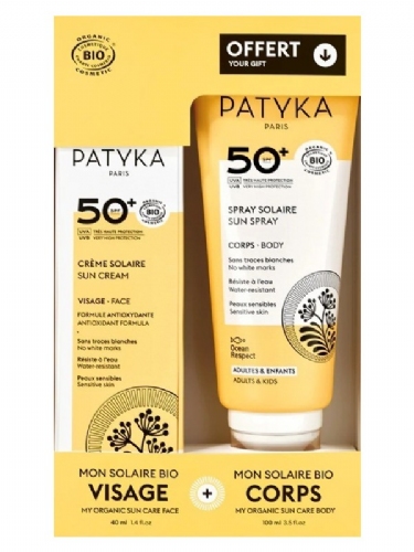 Patyka sun pack facial spf50 40 ml + corporal regal 100ml