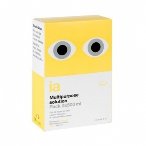Interapothek solucion unica  2 envases 500 ml