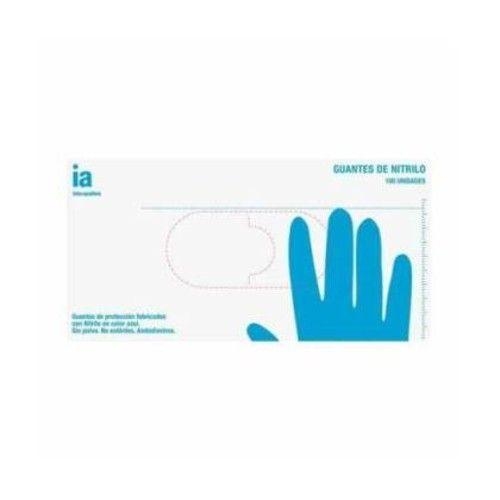 Guantes de nitrilo sin polvo interapothek 100 unidades talla m - interapothek