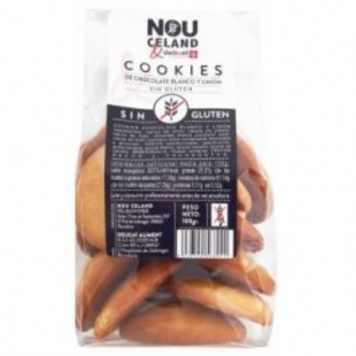 Nouceland cookies chocolate blanco y limon 100g