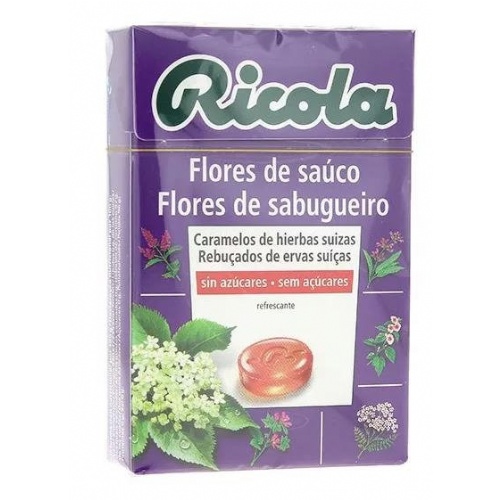 Ricola caramelos sin azucar  1 envase 50 g sabor flor de sauco