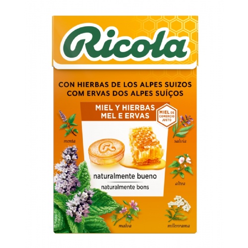 Ricola caramelos  1 envase 50 g sabor miel y hierbas