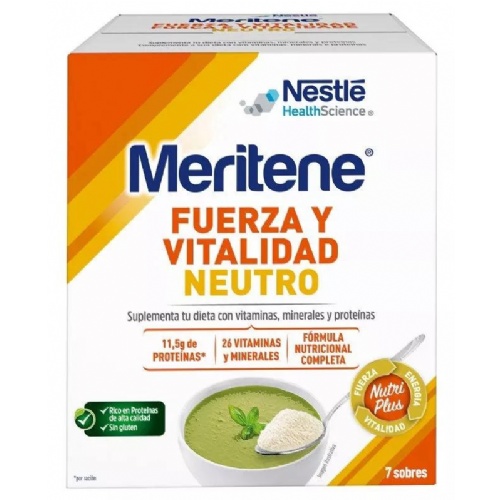 Meritene neutro al plato  50 g  7 sobres