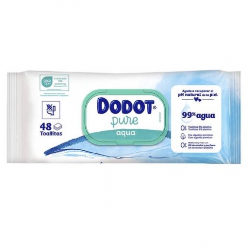 Dodot aqua pure toallitas humedas para bebes  48 unidades