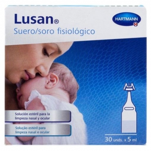 Lusan suero fisiologico nasal  30 monodosis 5 ml