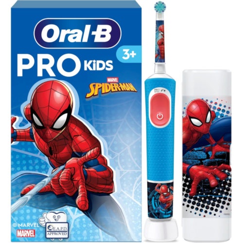 Cepillo dental electrico recargable infantil oral-b vitality pro kids 3 + spiderman + tc 1 unidad - 