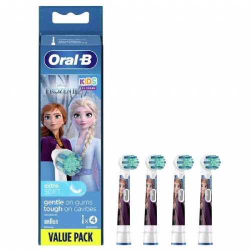 Cepillo dental electrico oral-b pro kids 3+ frozen 4 unidades - oral-b pro kids 3+ frozen