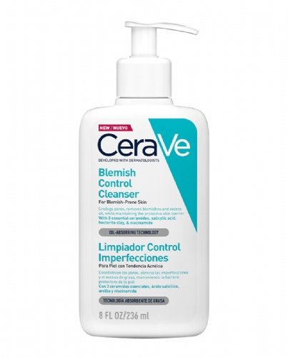 Cerave limpiador control imperfecciones  1 envase 236 ml
