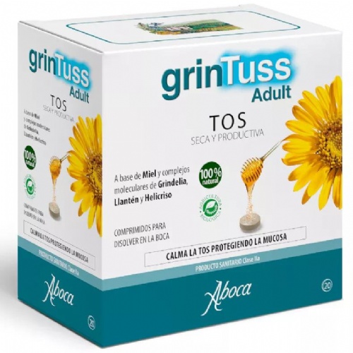 Grintuss adult con poliresin  20 comprimidos