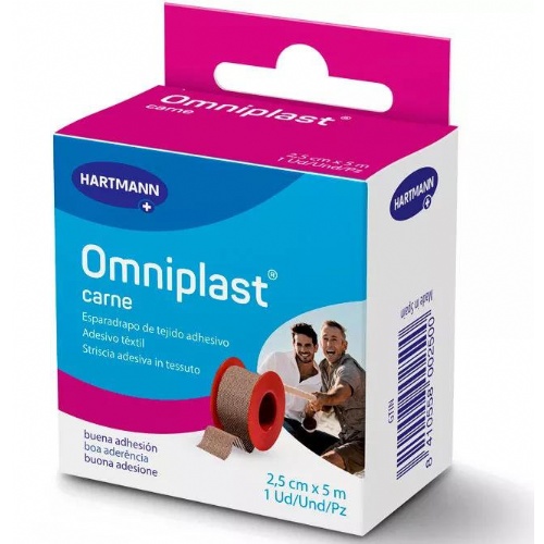 Esparadrapo hipoalergico omniplast tejido resistente 1 unidad 5 m x 2,5 cm - omniplast tejido resist