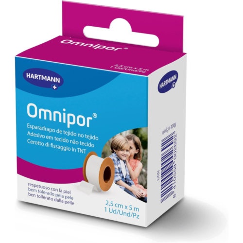 Esparadrapo hipoalergico omnipor papel 1 unidad 5 m x 2,5 cm - omnipor papel