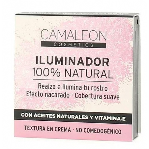 Camaleon iluminador 100% natural  crema rosa