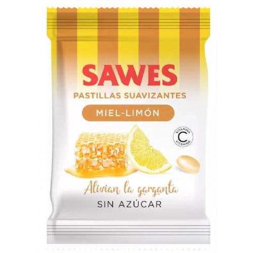 Suawell pastillas suavizantes sin azucar  1 bolsa 50 g sabor miel con limon