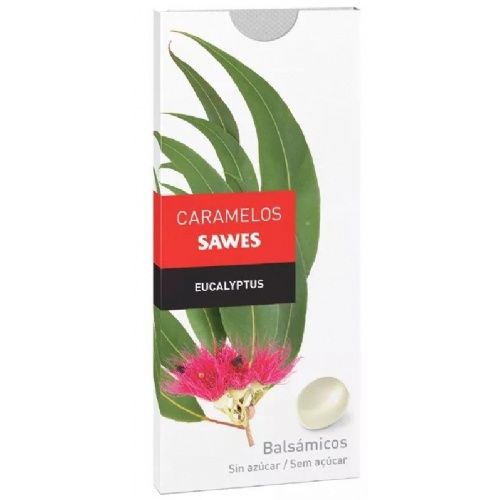 Sawes caramelos blister sin azucar  1 envase 22 g sabor eucalipto