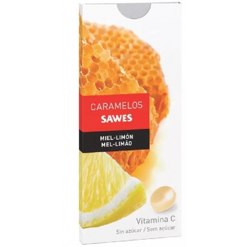 Sawes caramelos blister sin azucar  1 envase 22 g sabor miel con limon