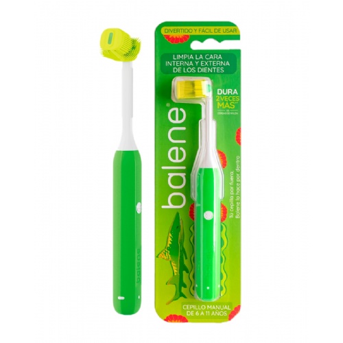 Cepillo dental infantil balene kids 1 unidad color verde - balene kids