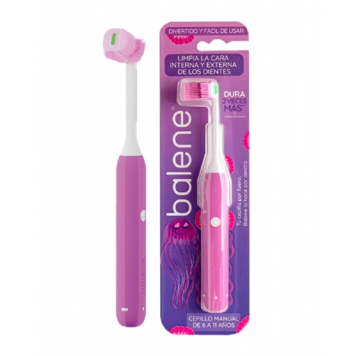 Cepillo dental infantil balene kids 1 unidad color violeta - balene kids